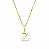 Letter pendant Classic in 14K yellow gold