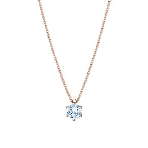 Pendant Classic Lab-grown diamond in 14K rosé gold