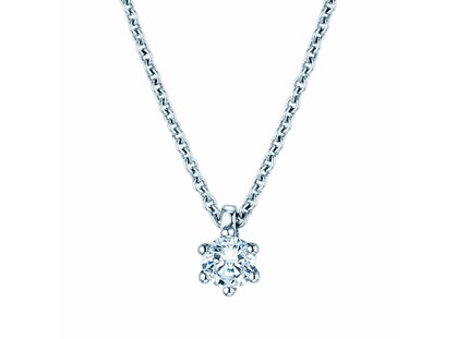 Pendant Classic in 18K white gold