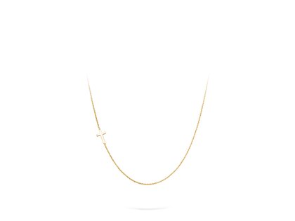 Necklace Cross in 9K yellow gold polished