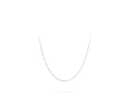 Necklace Cross in silver 925/- polished