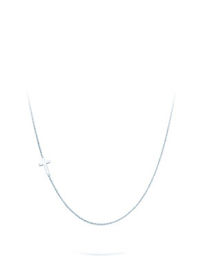 Necklace Cross in silver 925/- polished
