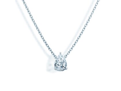 Pendant Diamond Drop Lab-grown diamond in 14K white gold with lab-grown diamond 2.00ct E/VS