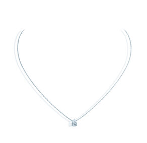 Pendant Diamond Drop Lab-grown diamond in 14K white gold with lab-grown diamond 2.00ct E/VS