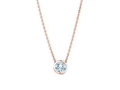 Pendant Eternal Lab-grown diamond in 18K rosé gold with lab-grown diamond 1.00ct E/VS