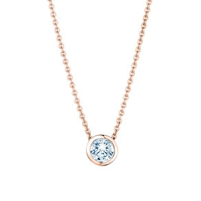 Pendant Eternal Lab-grown diamond in 18K rosé gold with lab-grown diamond 1.00ct E/VS