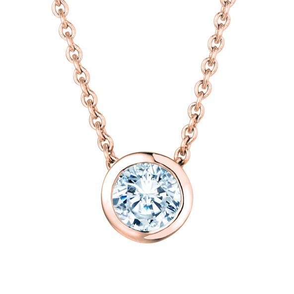 Pendant Eternal Lab-grown diamond in 18K rosé gold with lab-grown diamond 1.00ct E/VS