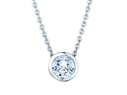 Pendant Eternal Lab-grown diamond in 14K white gold with lab-grown diamond 3.00ct E/VS