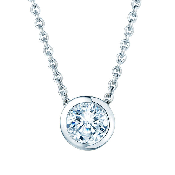 Pendant Eternal Lab-grown diamond in 14K white gold with lab-grown diamond 3.00ct E/VS