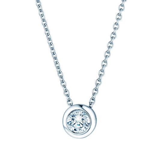 Pendant Eternal 14K white gold diamond 0.15ct G/SI