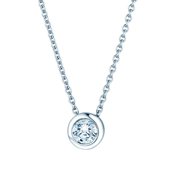 Pendant Eternal 14K white gold diamond 0.15ct G/SI