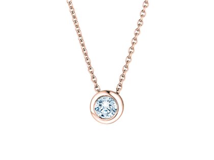 Pendant Eternal 14K rosé gold diamond 0.15ct G/SI