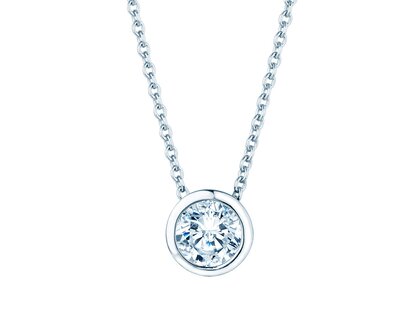Pendant Eternal 14K white gold diamond 0.70ct G/SI, 45cm 1.1mm