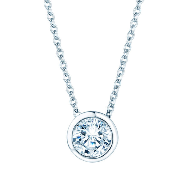 Pendant Eternal 14K white gold diamond 0.70ct G/SI, 45cm 1.1mm