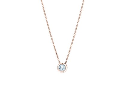 Pendant Eternal 14K rosé gold diamond 0.15ct G/SI