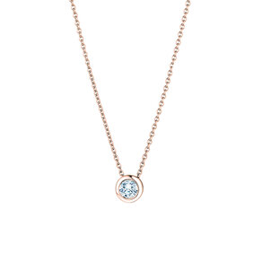Pendant Eternal 14K rosé gold diamond 0.15ct G/SI