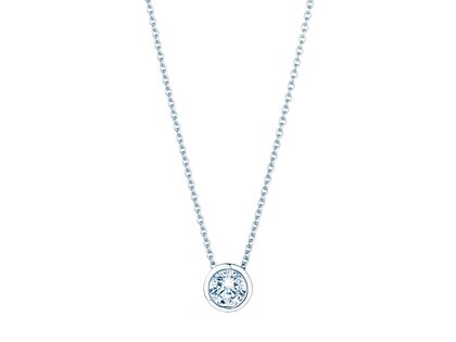 Pendant Eternal 14K white gold diamond 0.70ct G/SI, 45cm 1.1mm