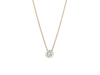 Pendant Eternal Lab-grown diamond in 9K yellow gold with lab-grown diamond 0.15ct E/VS
