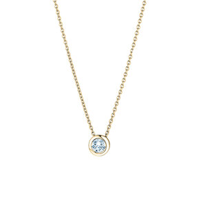 Pendant Eternal Lab-grown diamond in 9K yellow gold with lab-grown diamond 0.15ct E/VS
