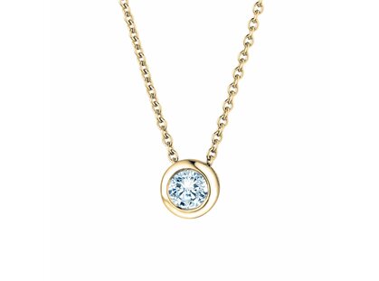 Pendant Eternal 14K yellow gold diamond 0.15ct G/SI