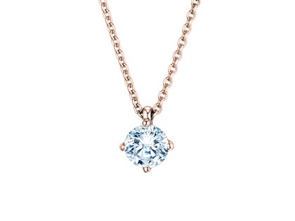 Pendant Modern Lab-grown diamond in 18K rosé gold