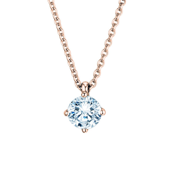 Pendant Modern Lab-grown diamond in 18K rosé gold