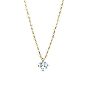 Pendant Modern in 14K yellow gold with diamond 0.70ct G/SI