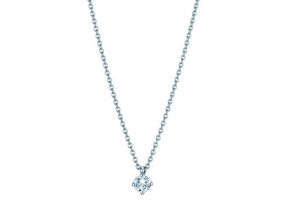 Pendant Modern Lab-grown diamond in 14K white gold with lab-grown diamond 0.25ct E/VS