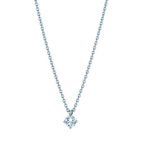 Pendant Modern Lab-grown diamond in 14K white gold with lab-grown diamond 0.25ct E/VS