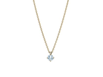 Pendant Modern Lab-grown diamond in 14K yellow gold with lab-grown diamond 0.25ct E/VS