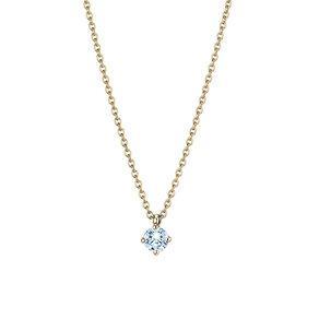 Pendant Modern Lab-grown diamond in 14K yellow gold with lab-grown diamond 0.25ct E/VS