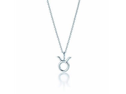 Zodiac sign pendant Taurus in silver 925/-