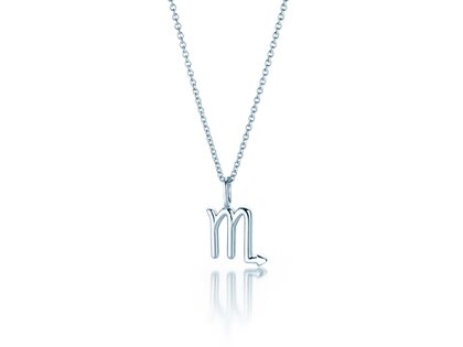 Zodiac sign pendant Scorpio in silver 925/-, 45cm 1.1mm
