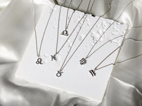 Zodiac sign pendant Scorpio in silver 925/-, 45cm 1.1mm