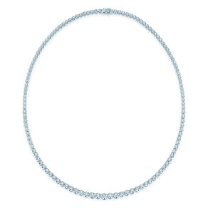 Tennis-Necklace Classic in 18K white gold with diamonds 2.97ct