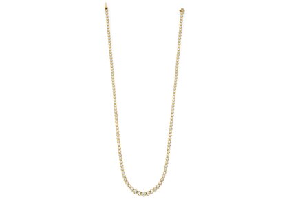 Tennis-Necklace Classic in 18K yellow gold with diamonds 2.97ct G/SI