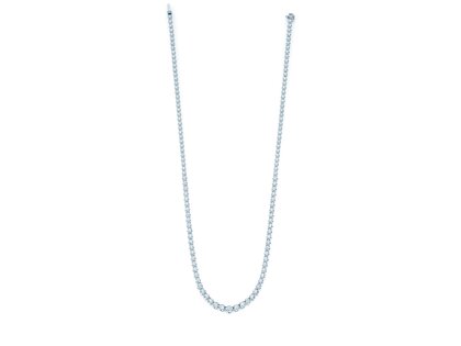 Tennis-Necklace Classic in 18K white gold with diamonds 2.97ct