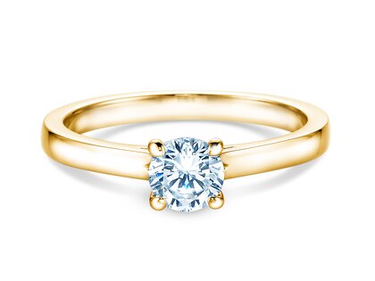 Engagement ring Romance in 18K yellow gold with diamond 0.60ct G/SI