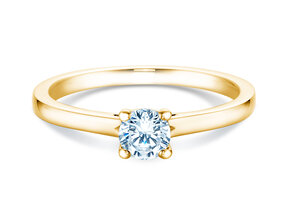 Engagement ring Romance in 14K yellow gold with diamond 0.40ct H/SI