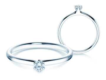 Engagement ring Classic 6 in platinum