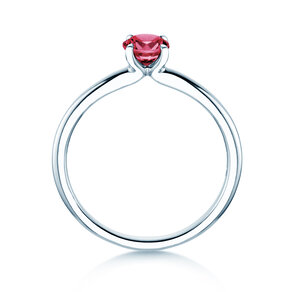 Birthstone ring Classic 4 January in 14K white gold with garnet 0.50ct