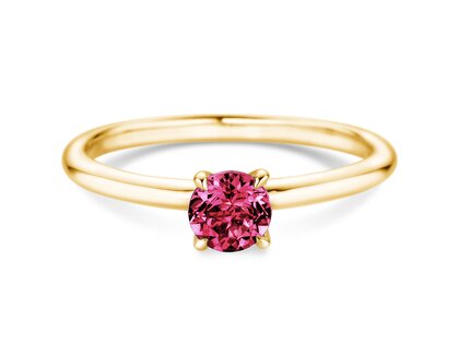 Birthstone ring Classic 4 January in 14K yellow gold with garnet 0.50ct