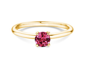 Birthstone ring Classic 4 January in 14K yellow gold with garnet 0.50ct