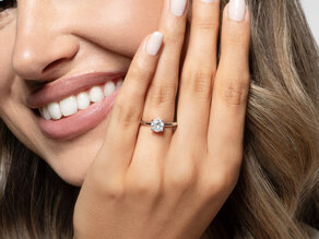 Engagement ring Classic 4 in 14K yellow gold with diamond 1.00ct G/SI