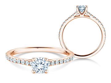 Birthstone Ring Birthstone ring Pure Colour April in 9K white gold with diamond 0.50ct and diamonds 0.26ct