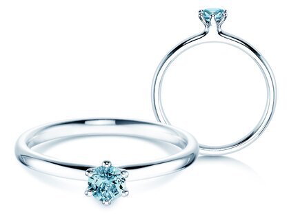  in silver 925/- with blue topaz 0.15ct