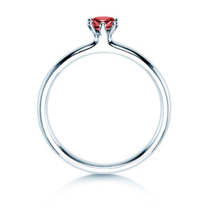 Engagement ring Classic Colour in 9K white gold with ruby 0.25ct