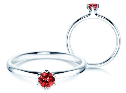  in silver 925/- with ruby 0.15ct