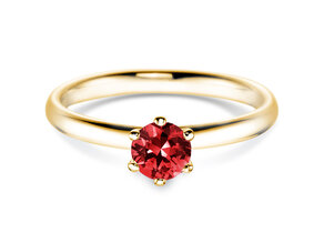 Engagement ring Classic Colour in 14K yellow gold with ruby 0.50ct