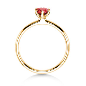 Engagement ring Classic Colour in 14K yellow gold with ruby 0.50ct